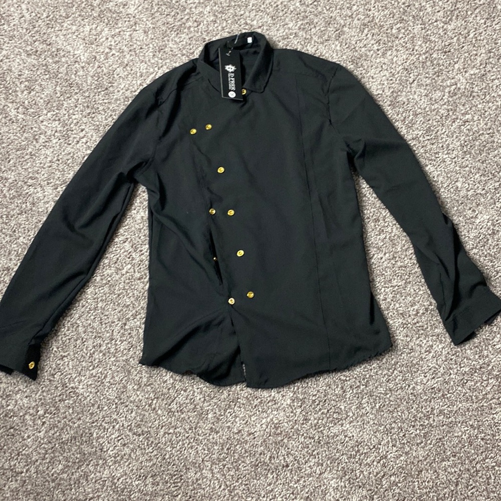 Black button up
